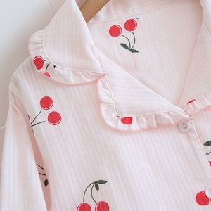 <span class=keywords><strong>Pigiama</strong></span> di <span class=keywords><strong>cotone</strong></span> su misura per <span class=keywords><strong>donna</strong></span> primavera e autunno Set di abbigliamento per la casa estivo <span class=keywords><strong>pigiama</strong></span> per la casa - Product Image 4