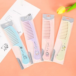 Colorful Plastic <b>Hair</b> <b>Combs</b> Mixed Colors Fine Tooth Lightweight Cartoon Design For Student Dormitory Use - Product Image 4