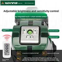 Niveau laser Weili Wynns W4608, lumière verte, 12 lignes, haute précision, lumière puissante, batterie au lithium, ligne infrarouge extérieure