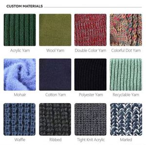 Gorro de Punto Personalizado al por Mayor con Etiqueta Privada, Gorro de Pescador con Puño Corto y Logotipo para Hombre - Product Image 6