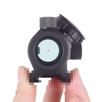 LAMBUL Compact 1x20mm Red Dot Sight avec revêtement rouge, 11 niveaux de luminosité et monture surélevée de 1 pouce