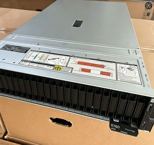 PowerEdge R760 2U, Two-socket Rack Server Supports Two 4th or 5th Generation Intel Xeon Processor, 32 DDR5 DIMM Slots