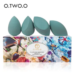 O.TW O.O — ensemble d'éponges de maquillage en velours, 4 pièces, produits cosmétiques de haute qualité, mixeur