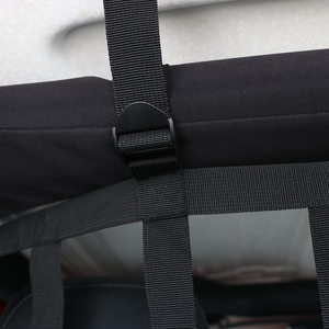 Cartaoo, Protector trasero negro, cubierta de almohadilla, aislamiento de maletero de coche, redes de malla de carga para Wrangler TJ <span class=keywords><strong>JK</strong></span> JL, 4 accesorios para puertas - Product Image 3