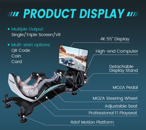 Renixsim Professional F1 Sim-racing Cockpit Car Driving Entretenimiento comercial Arcade Training Racing Simulator School - Product Image 3