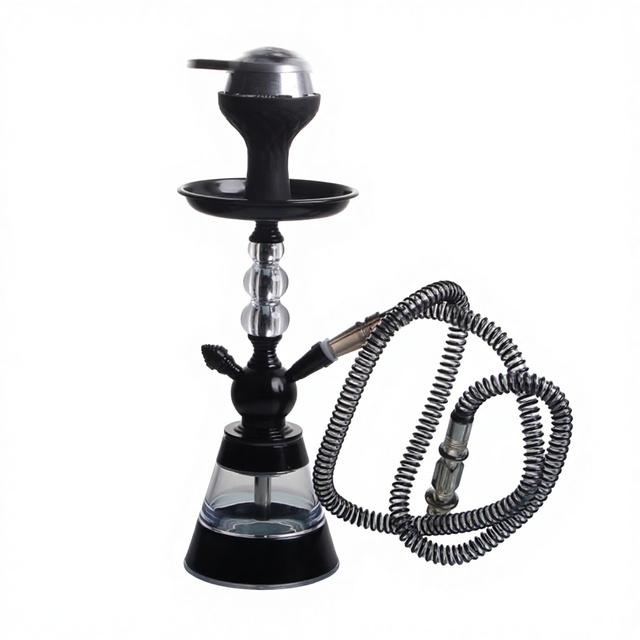 Acrylic Lacquer Finish Hookah Shisha Complete Set-French Design with Silicone Head Heat Management Device for Smoking