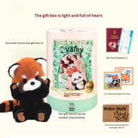 Peluche courte BoboNuts Candy Bean Little Panda 31cm-50cm, cadeau d'anniversaire ou de remise de diplôme pour fille, sans rembourrage