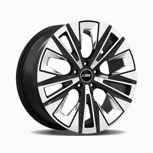 ล้อฟอร์จ LS8167 5x114.3 5x120 ขนาด 18 19 20 นิ้ว สีดำเงา ขอบขัดเงา แบบแยกส่วน สำหรับ Audi Honda - Product Image 1