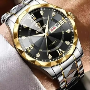 Reloj de Pulsera para Hombre BINBOND 2521Trend, Diseño Elegante y Moderno, Multicolor, Relojes de Cuarzo para Hombre, Correa de Acero Inoxidable para Negocios - Product Image 6