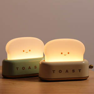 Tostadora creativa Lámpara de mesa Carga USB Decoración del hogar Temporizador Luz de noche LED para niños - Product Image 5
