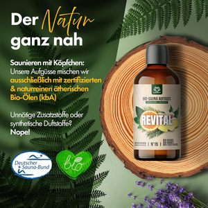 NORDHOLZ Concentré Biologique pour Infusion de Sauna Huiles Essentielles Naturelles Pures # 11 Sans soucis 100 ml Citronnelle Franconia Allemagne - Product Image 4