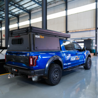 Carpa de Techo Rígida de Aluminio Huntoo, Carpa Resistente para Camioneta, Carpa para Plataforma de Camioneta, para Jeep Gladiator Tacoma
