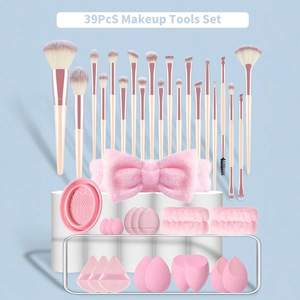 Kit de 39 Pièces Pinceaux de <span class=keywords><strong>Maquillage</strong></span> avec Bandeau de Lavage du Visage, Houppettes et Éponges <span class=keywords><strong>Maquillage</strong></span> pour un <span class=keywords><strong>Maquillage</strong></span> Net et des Outils de Beauté - Product Image 1