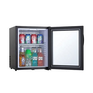 Mini-réfrigérateur compact pour table de chambre d'hôtel, absorption, sans bruit, mini-réfrigérateur <span class=keywords><strong>30</strong></span>/40/60 <span class=keywords><strong>litres</strong></span>, petite porte en verre, congélateur - Product Image 3