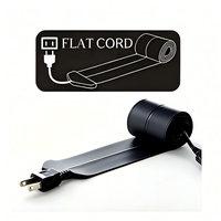 Câble d'extension plat ultra-fin NBTOP 0,9 mm pour ordinateur sous tapis/entre les portes, câble d'alimentation anti-accroc pour une sécurité accrue