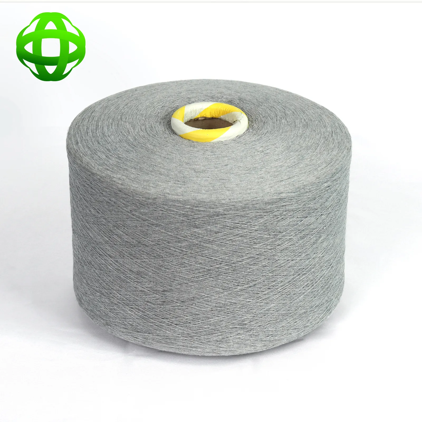 GRS-zertifiziertes elastisches recyceltes Garn für maschinen gestricktes Socken garn kardiert 30 1 Hersteller von recyceltem Baumwoll polyester garn