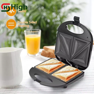 2024 conception populaire fabricants de Sandwich électrique populaire Mini température Surface <span class=keywords><strong>2</strong></span> tranches plaques antiadhésives pain grille-pain détachable - Product Image 2