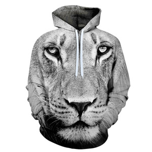Deep <span class=keywords><strong>Plus</strong></span> Size Hommes Kid Vert <span class=keywords><strong>lion</strong></span> 3D Hoodies Unisexe 3d <span class=keywords><strong>tigre</strong></span> Loup Pull Over Hoodies Baseball Shirt - Product Image 3