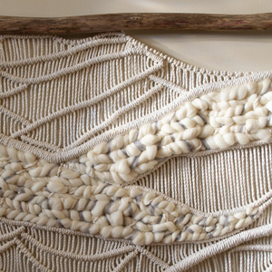 Macrame Recycled Cotton Vertical <strong>Wall</strong> <strong>Hanging</strong> Art Deco Style Home <strong>Decor</strong> for Hotel Wedding &amp; Anniversary Gift for Friends - Product Image 3