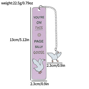 Bán Buôn Cá Nhân Thép Không Gỉ Bookmark Cross-Biên Giới Tại Chỗ In Màu Kỷ Niệm Kim Loại Cảm Ơn Lễ Hội Bookmark - Product Image 6