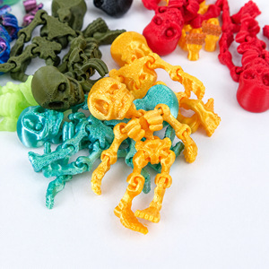 Figuras de Esqueletos Miniatura Impresas en 3D de Temu, Personajes de Juguete Articulados y Posables - Product Image 2