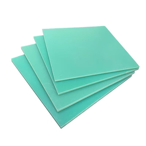 แผ่นไฟเบอร์กลาส FR4 สีเขียวน้ำ 120x120x1.5 มม. แผ่นอีพ็อกซี่กันความร้อนและสารหน่วงไฟ สำหรับงานไฟฟ้า - Product Image 1
