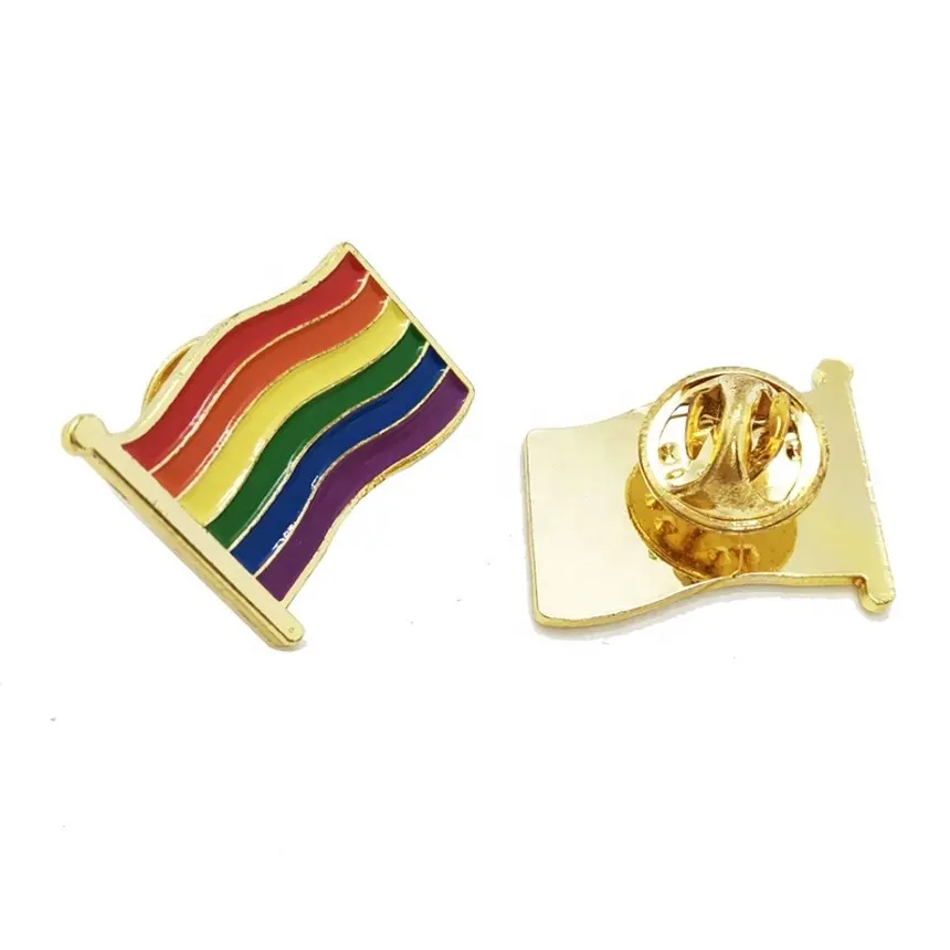 Chaud pas de frais d'installation lesbiennes gays bisexuels transgenres l'amour est l'amour LGBT gay pride mois métal arc-en-ciel drapeau badge revers manteau épingles