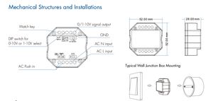 Skydance L1(WZ) 100-240VAC <span class=keywords><strong>1</strong></span> kênh 0/<span class=keywords><strong>1</strong></span>-<span class=keywords><strong>10V</strong></span> ZigBee & <span class=keywords><strong>RF</strong></span> đẩy <span class=keywords><strong>Dimmer</strong></span> Led chuyển đổi ánh sáng <span class=keywords><strong>Dimmer</strong></span> cho đèn Led - Product Image 3