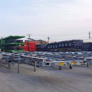 รถกึ่งพ่วงโครงกระดูกรถเทรลเลอร์สำหรับ40FT เรือขนส่งสินค้า - Product Image 3