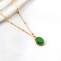 Collares de Moda con Colgante, Diseño de Lujo Ligero, Estilo Hip-hop, Collar de Acero Inoxidable para Mujer