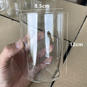 Venta al por mayor de velas de tamaño personalizado, portavelas a prueba de viento, <span class=keywords><strong>suelo</strong></span> de escritorio, vidrio de borosilicato <span class=keywords><strong>alto</strong></span>, portavelas, cubierta de tarros - Product Image 1