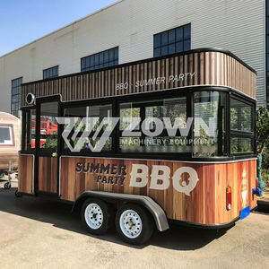 Atractiva Unidad Móvil de Comida de Fibra de Vidrio, Carrito Compacto para Vendedores de Comida, Encantador Carrito de Comida con Ruedas, Mini Camión de Comida para Hamburguesas, Helados y Aperitivos - Product Image 2