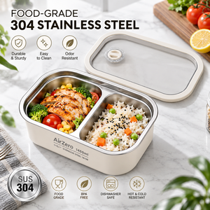 Boîte à lunch réutilisable en acier inoxydable avec couvercle hermétique pour le bureau, l'école, les pique-niques, logo personnalisé - Product Image 5
