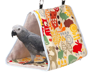 Casa de poliéster para pájaros y loros, nido para mascotas, saco de dormir, hamaca de algodón para hámsteres pequeños, para usar en el suelo o colgada. - Product Image 1