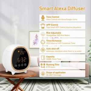 Diffuseur d'huiles essentielles WiFi intelligent fonctionne avec l'application <span class=keywords><strong>Alexa</strong></span> et <span class=keywords><strong>Google</strong></span> Home Phone et commande vocale, diffuseur de brume fraîche ultrasonique de 200ml - Product Image 3