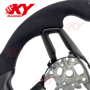 Volante Deportivo Personalizado de Fibra de Carbono Mate para Porsche 911 Carrera Turbo S Panamera Cayenne GTS Macan Coupe - Product Image 2