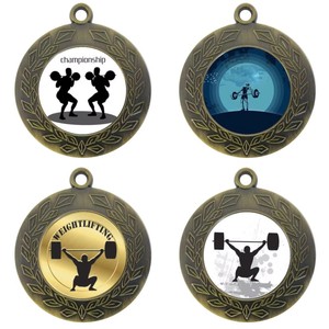 Médailles de <span class=keywords><strong>musculation</strong></span> personnalisées en gros, en alliage de zinc plaqué or, avec motifs de dessins animés - Product Image 2