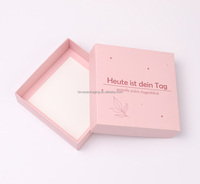 FAVORCRAFTS Boîtes en carton rose personnalisées avec logo imprimé, différentes tailles, deux pièces (couvercle et base) pour emballages de cadeaux cosmétiques