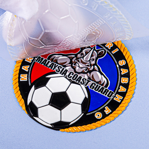 Écusson thermocollant en tissu brodé en relief 3D personnalisé pour <span class=keywords><strong>club</strong></span> de football, pour vêtements de sport et chapeaux - Product Image 3