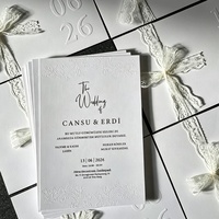 Invitations de mariage personnalisées Starshine, design moderne et luxueux, impression en relief, papier coton de qualité supérieure, ensemble de cartes complètes