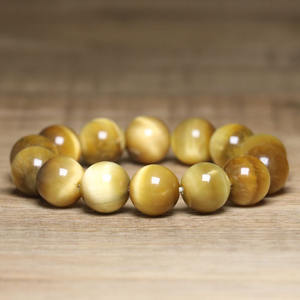 Vente chaude Or Oeil De Tigre Perlé Bracelet À La Main Armure Élastique Pierre D'<span class=keywords><strong>énergie</strong></span> De Guérison pour Les Femmes 12mm Perles <span class=keywords><strong>Bijoux</strong></span> - Product Image 1