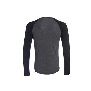 Maglietta da <span class=keywords><strong>Uomo</strong></span> in <span class=keywords><strong>Lana</strong></span> Merino a Maniche Lunghe con Spalline Sottili, Certificata Solarwool - Product Image 2