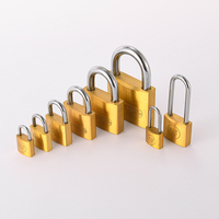 Cadenas à code en acier trempé avec anse en laiton massif, antivol, pour entrepôt et armoire, avec clé, logo personnalisé