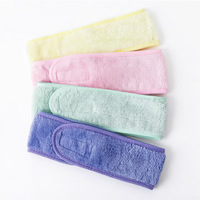Bandeau de spa pour le visage avec logo personnalisé – Bandeau en tissu éponge extensible pour le bain, le maquillage et le sport