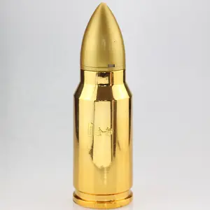 Высококачественная стеклянная бутылка в форме ракеты, гальванизированная стеклянная бутылка для виски 500 мл