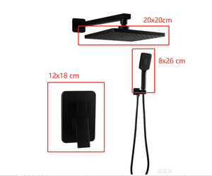 Huiyi salle de bain système de <span class=keywords><strong>douche</strong></span> dissimulé luminaires de <span class=keywords><strong>douche</strong></span> muraux en laiton PVD mat ensembles de <span class=keywords><strong>douche</strong></span> pour bain - Product Image 3