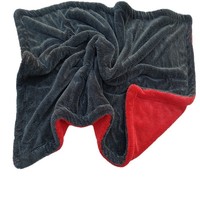 Couleur rose 60x90cm 1200gsm doux microfibre sans bordure conception lavage de voiture tordu serviette microfibre séchage serviette pour voiture monstre