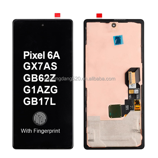 MICHAO Original TFT LCD Screen Replacement for Google Pixel 6A (GX7AS) 6.1" 1080x2400 Resolution Fingerprint Sensor