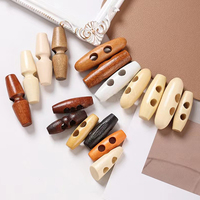 Boutons en bois brun de haute qualité Design personnalisé à trou unique avec technique de placage directement fabriqué en Chine
