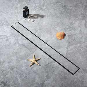 YOTO ท่อระบายน้ำติดพื้นสแตนเลสสีดำแบบเส้นตรงสำหรับพื้นกระเบื้อง - Product Image 6